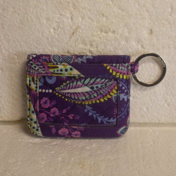 Vera Bradley Campus Double ID case in Retired Pattern Batik Leaves - Picture 1 of 5